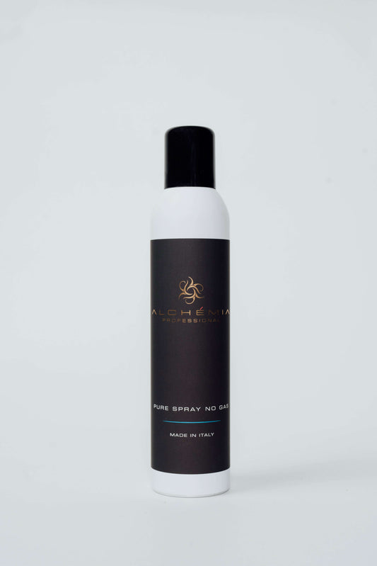 Pure spray no gas- lacca no gas-350ml, ecological hair spray, 350ml bottle, made in Italy.