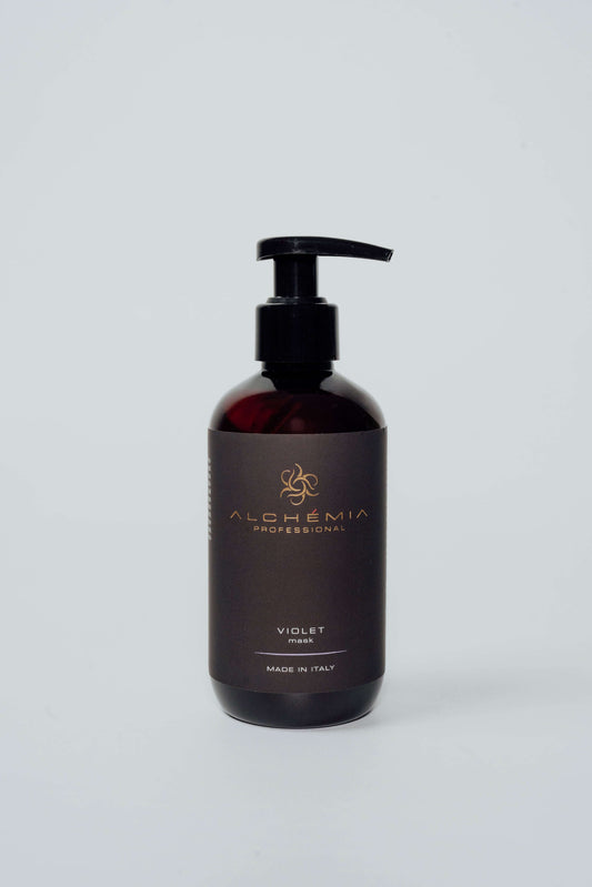 Violet mask - maschera antigiallo - 250ml e 1000ml conditioner for light hair, neutralizes yellow tones.