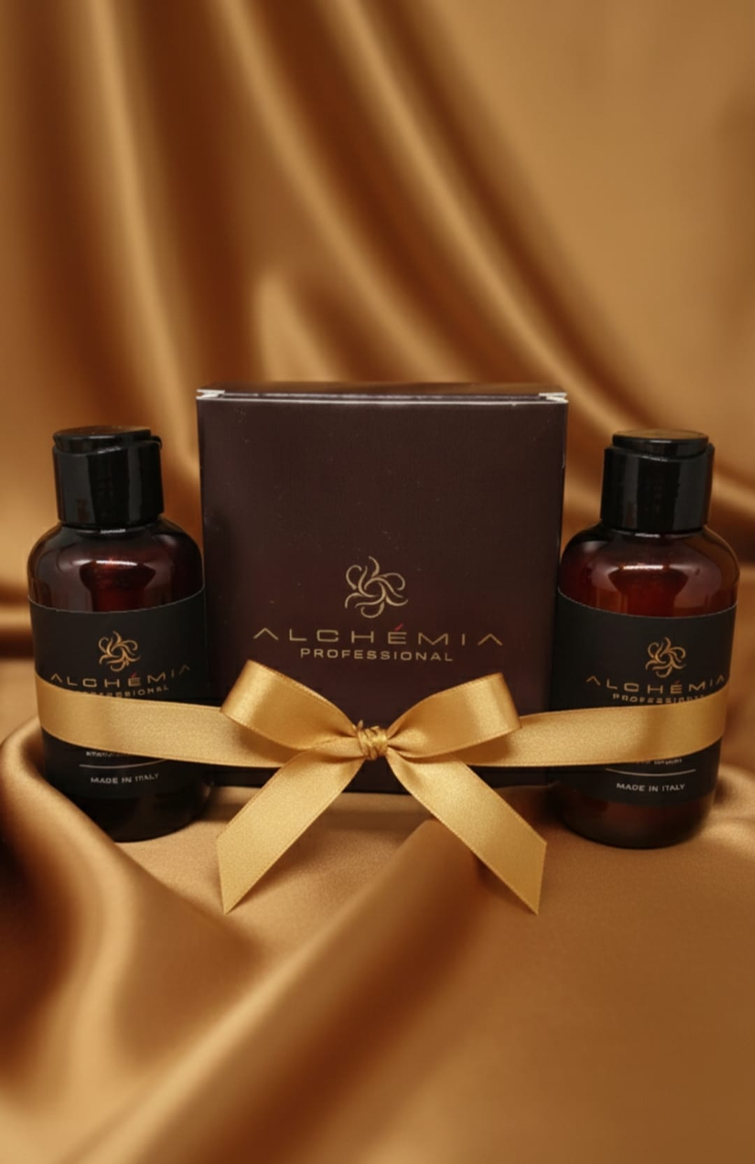 Elegante cofanetto ideale come idea regalo! Contiene due prodotti da 100ml, Citrus Gold Oil Total body e Kila shampoo purificante